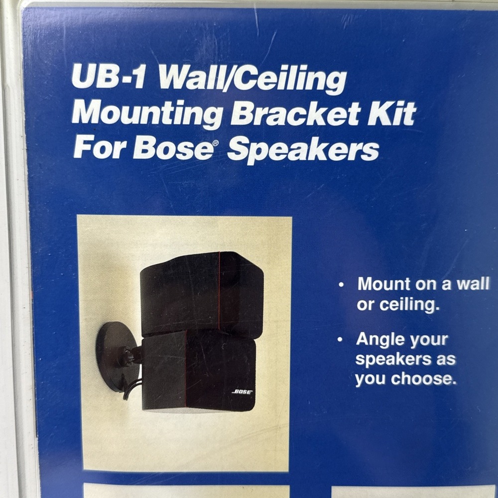 Bose UB-1 Wall/Ceiling Mounting Bracket Kit for BOSE Speakers NEW SEALED - Picture 6 of 7